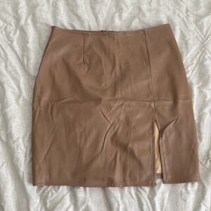 Leather Mini Skirt